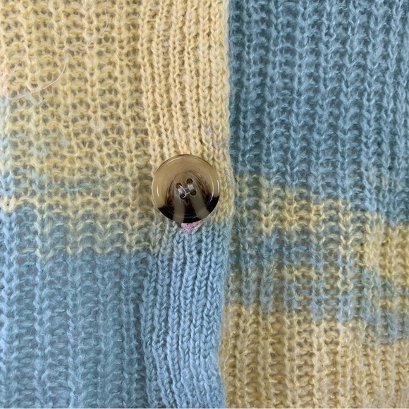 Full Tilt Marled Color Block Cardigan Sweater Sz XS Pastel Lightweight Acrylic - Picture 9 of 16